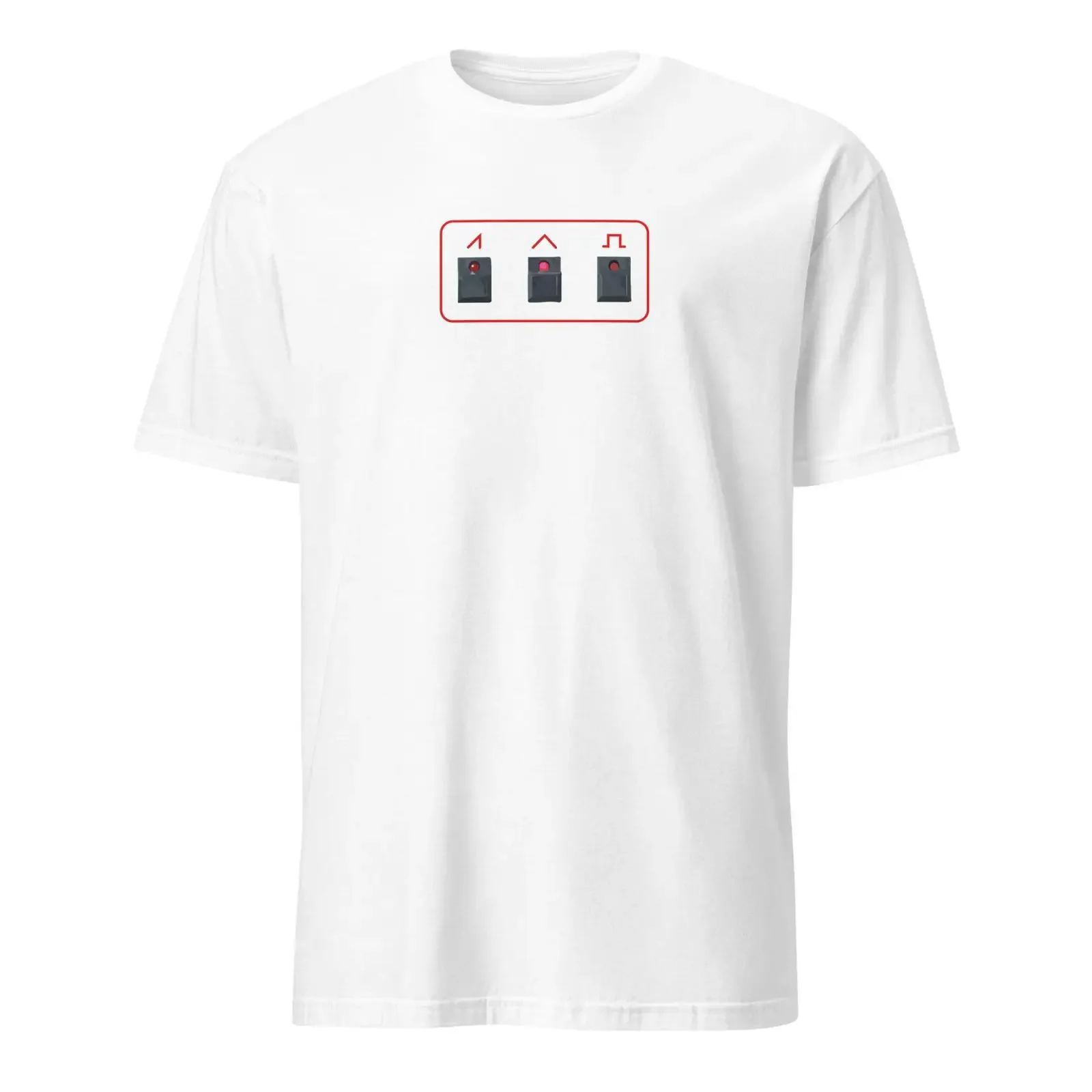Analog Synthesizer Waveform T Shirt Beat Maker Music Producer Techno EDM DJ for Electronic Lover  vintage Washed streetwear