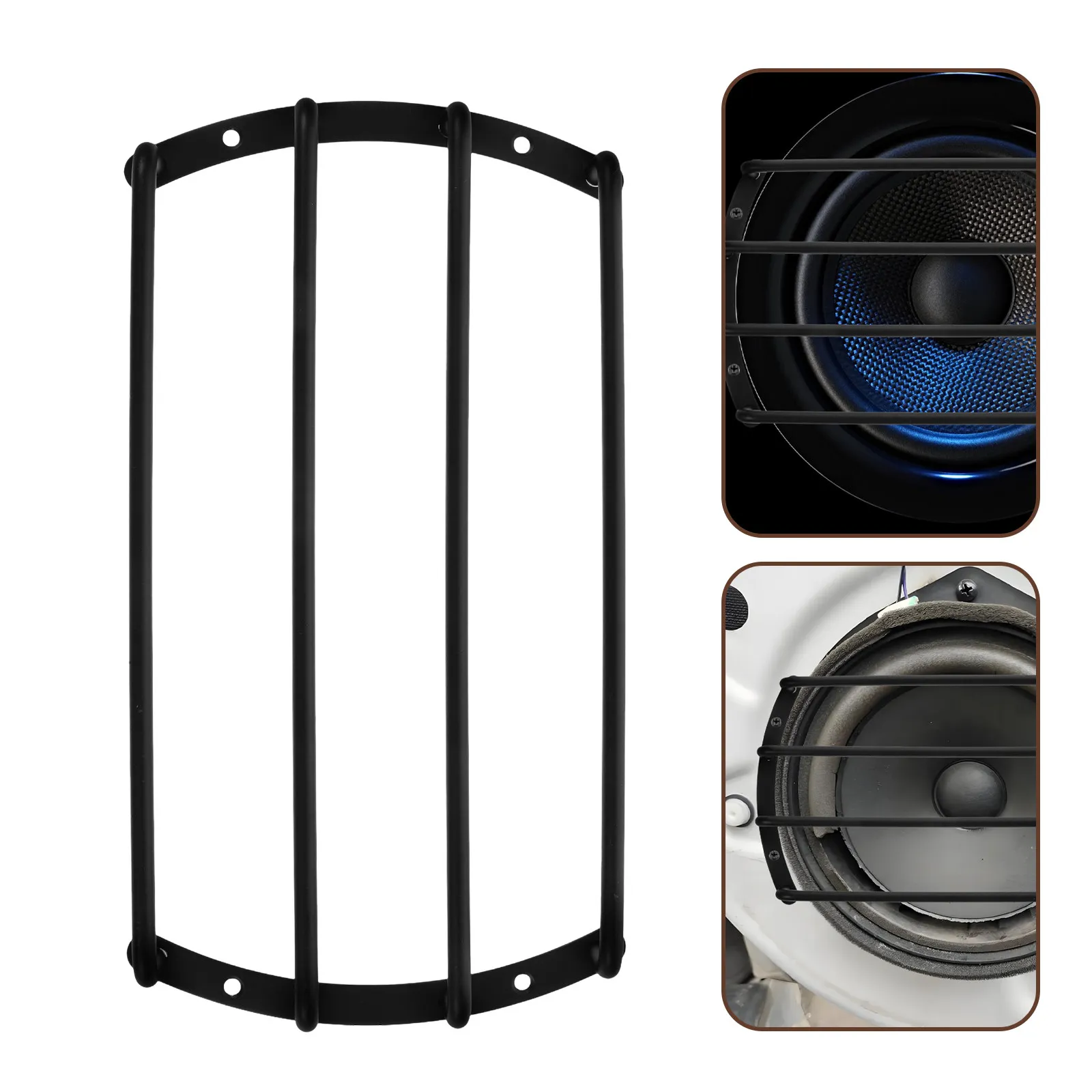 Heavy-Duty Car Subwoofer Grill Iron Speaker Protective Cover Stylish Audio Speaker Guard for Secure Car Audio System