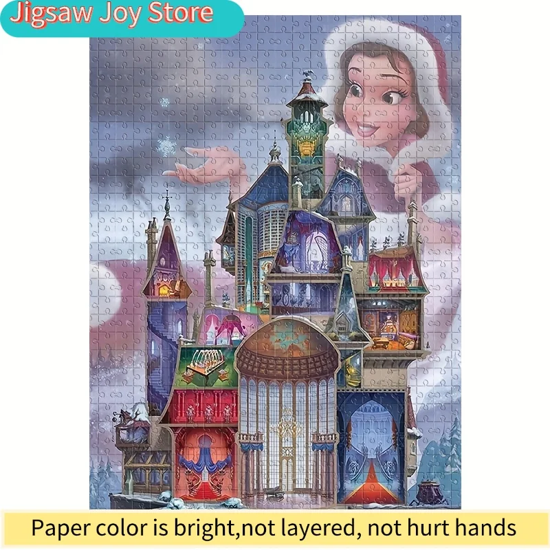 

Fairy Tale Princess Castle Paper Jigsaw Puzzle - Fantasy Magic Castle Puzzle Toy for Kids Adults DIY Educational Game Decor Gift