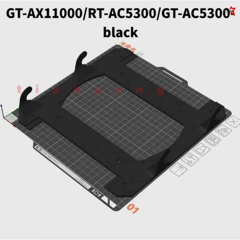 Boost Air Circulation And Cut Occupied Wall Space for ASUS GT‑AX11000/RT‑AC5300/GT‑AC5300 Avoid Overheat And Daily Collision