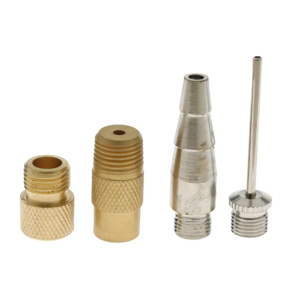 4 Pieces Ball Pump Needle Set Needle Inflator Kit Needle Nozzle Adapter