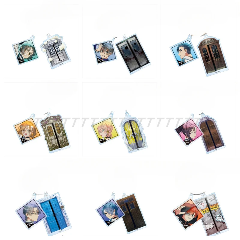 Game MILGRAM Keychain Doll Anime 007 Mikoto Amane Shidou 003 006 Haruka Kazui Yuno 004 005 Acrylic Keyring Pendant for Gift