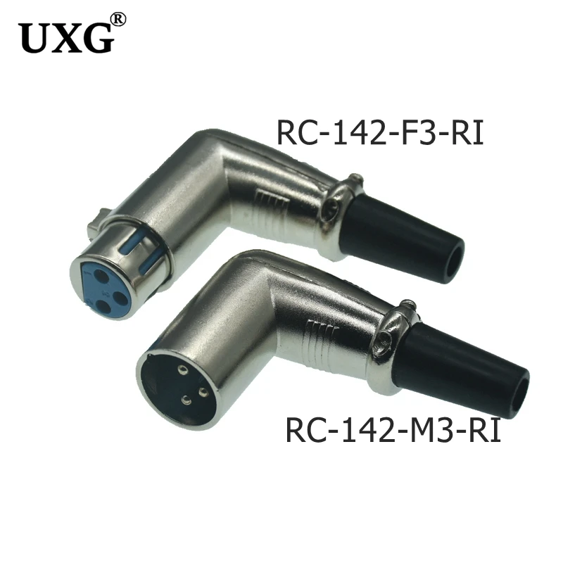 DIY XLR 3Pin 4PIN 5pin Male Female Plug Pure Copper Gold-Plated Feet 3-Pin 5pin XLR Connector Welding Head Caron Cable Supplies