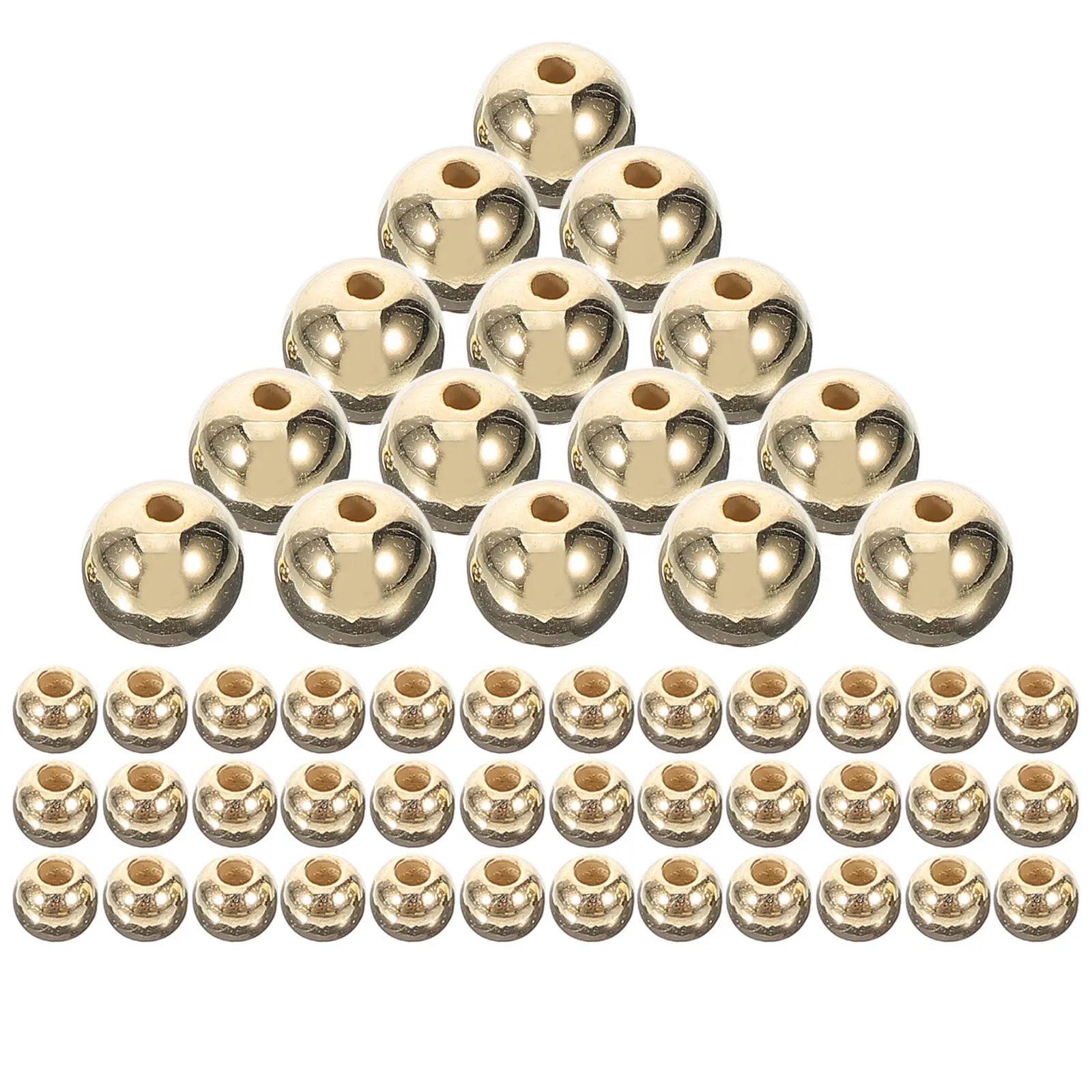 

400pcs 2 Bags Round Plastic Beads For Jewelry Making Diy Bracelets Necklaces Anklets Hoop Earrings Crafting Beads