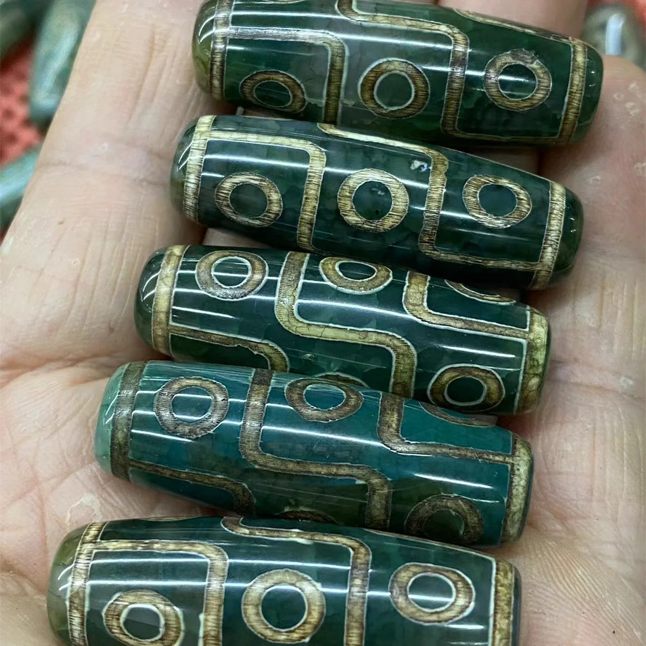 100pcs/lot Limited time discounts Premium variety Ethnic style Weathering of old material Tibetan agate dzi beads wholesale