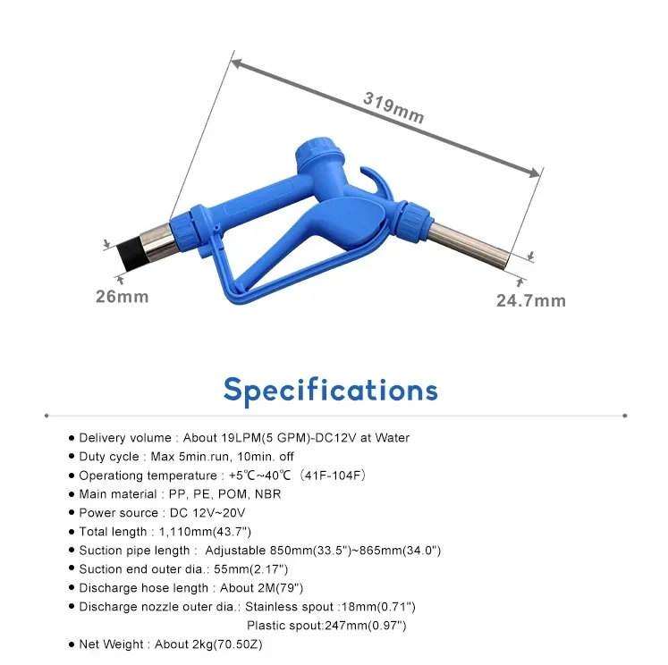 Electrical and Battery Drum Pump for Fuel Diesel Exhaust Fluid Portable Fluid Drum Transfer Pump