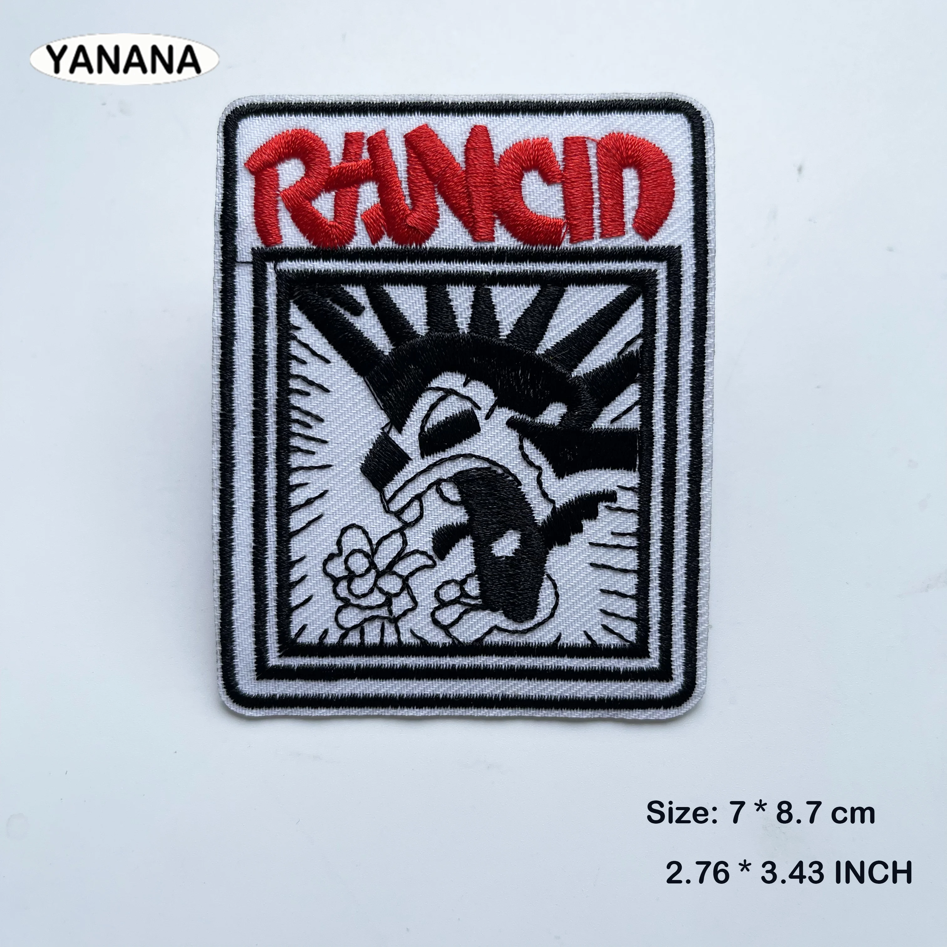 Patch per ricamo Punk ferro su toppe per abbigliamento Rock Band riparare Patch decorare vestiti decorazione per cucire distintivi Applique