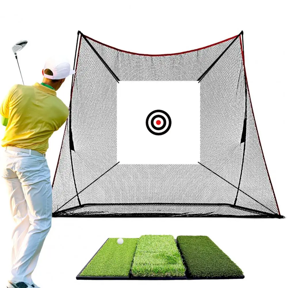 57" x 59" Golf Target Cloth for Net Replacement Hitting Practice Target with Strap for Indoor Outdoor Golf Training