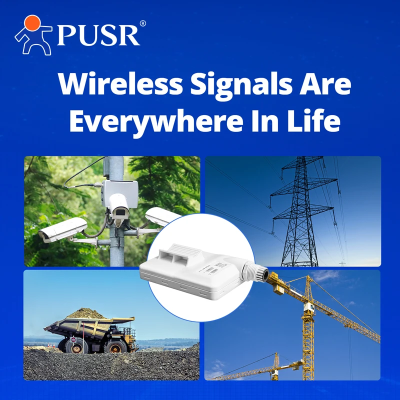 PUSR Point to Point/MultiPoint Gigabit Wireless Bridge 802.11a/n IPoll 3 15dBi with 1*RJ45, 10/100M LAN Ports up to 5KM ST508E