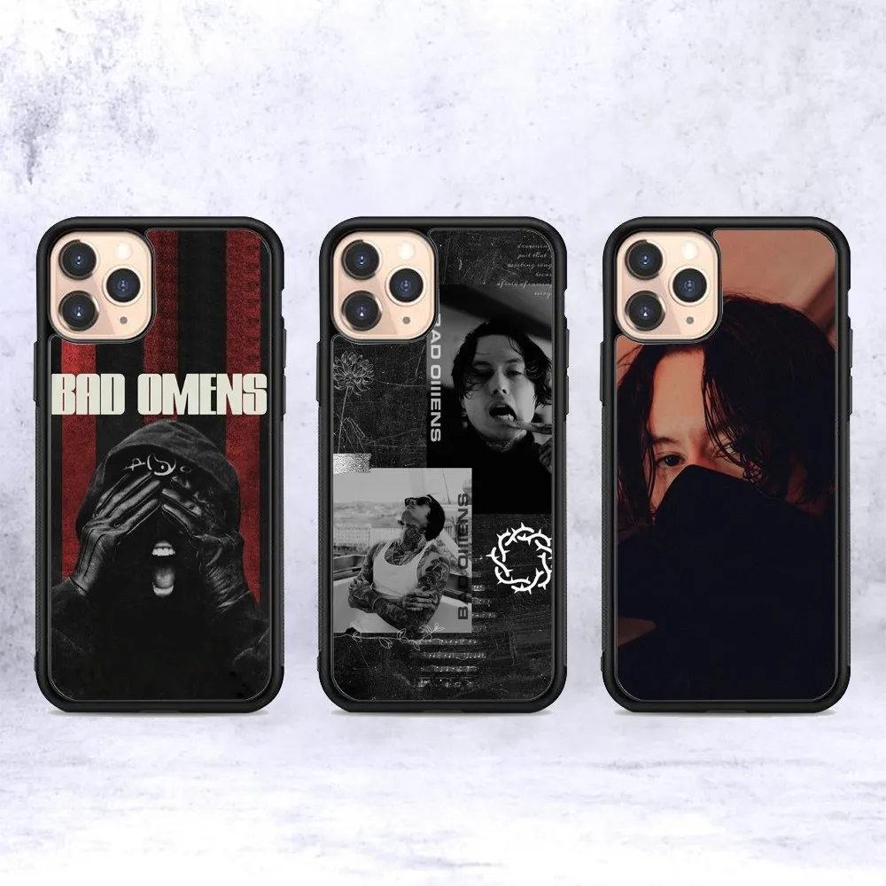 

Bad Omens Music Band Phone Case Silicone PC+TPU For For IPhone 11 12 13 14 15 16 Plus Pro Max Cover