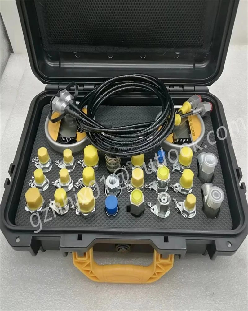 Universal Digital Hydraulic Gauge Excavator Hydraulic 2 Gauge Digital display meter Kit 0-60Mpa Pressure Gauge