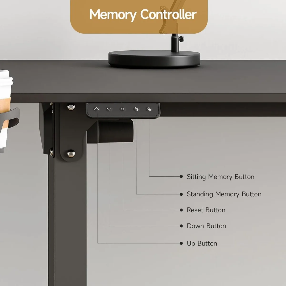 Standing Desk,63x43 Inches L Shaped Desk with 4 Legs, Dual Motor and Memory Controller, Electric Stand Up Desk Adjustable Height