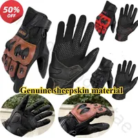 Newest SUOMY Leather Motorcycle Gloves Touch Screen Motocross Guantes Moto Cycling Luva Motociclista Men Women Motorbike Gloves