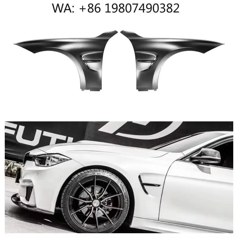 Iron M3‑Style Front Side Fender Trims Exterior Body Decor Parts Fit For  3 Series F30 2012‑2018 Auto Mod Accessories