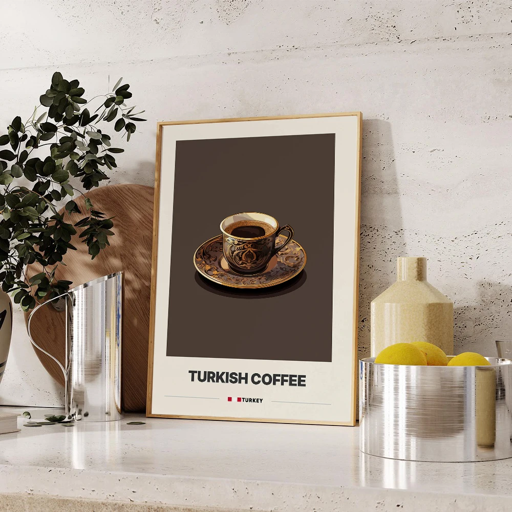 Italian Espresso Latte Espresso Coffee Pot Art Canvas Painting Poster and Prints Minimalist Wall Pictures Cafe Kitchen Decor