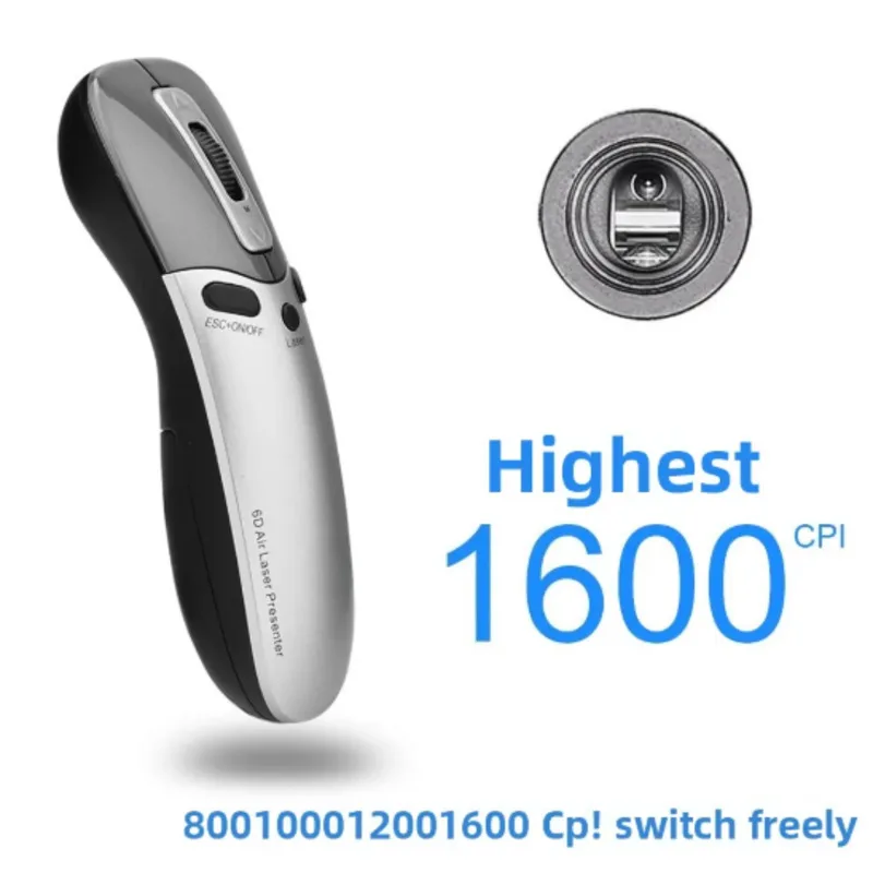 Wireless 2.4G Air Flying Mouse Smart Remote Control PPT Page Turning Pen Portable Mini Laser Point Mice For Laptop PC Android PC