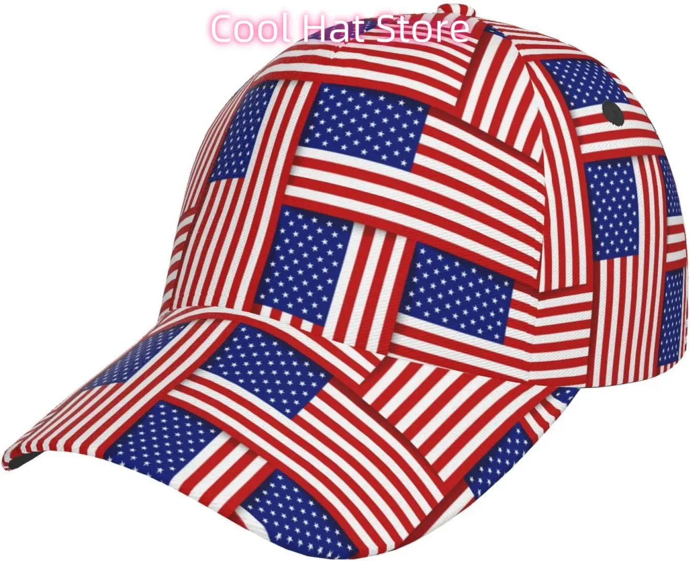 

USA Flag Baseball Cap 4th of July Hats America-02 Flag Trucker Hat Outdoor Sun Cap for Men Women Dad Hat
