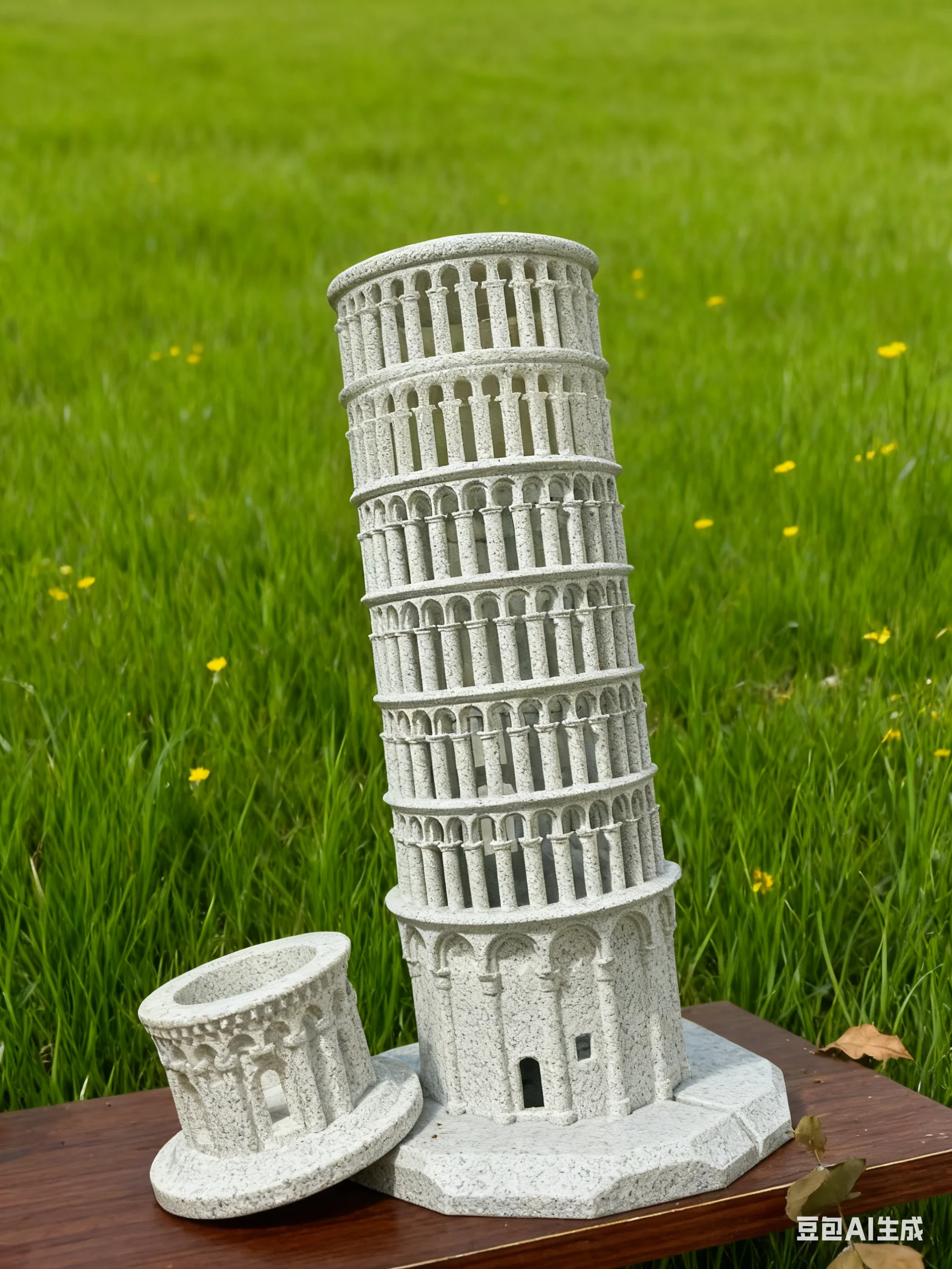 

3D Printed Pisa Tower Cocktail Glass Mood Light Marble PETG Dual Function for Bars Home Decor