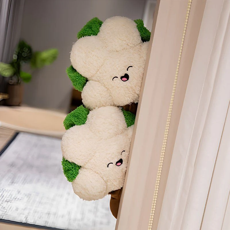 30 ซม.น่ารักดอกกะหล่ําของเล่นตุ๊กตา,Creative Soothing ผัก Series,ยิ้มเดสก์ท็อปเครื่องประดับ,ตุ๊กตา,ของขวัญวันเกิดเด็ก