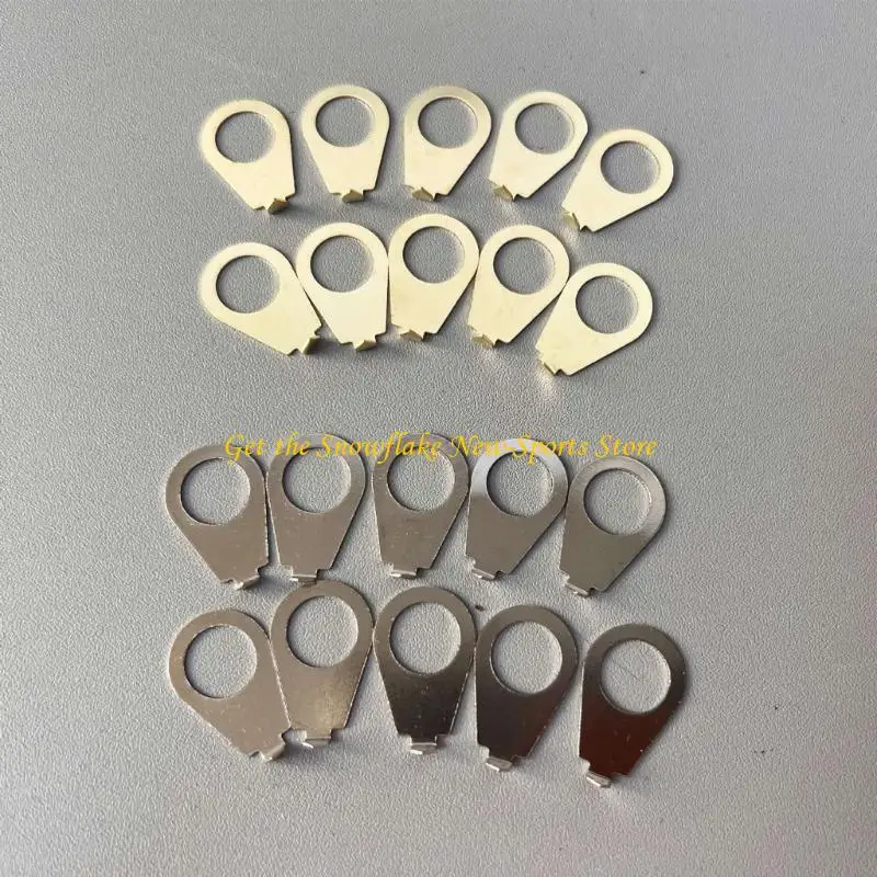 E56D Set of 10 Easy Installation Metal Tone Volumes Knob Markers for Long Lasting Use