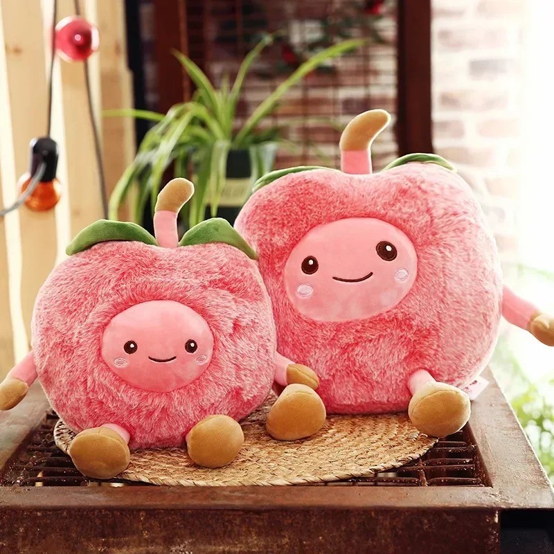 Anti-stress morbido cuscino creativo cuscino bambola di peluche carino anguria rosa ananas mela frutta cibo ragazza hobby giocattolo per bambini regalo
