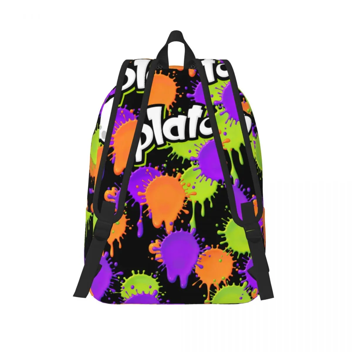 Splatoon Inkling Backpack Middle High College School Student Squid Ink Game Bookbag Teens Daypack Outdoor