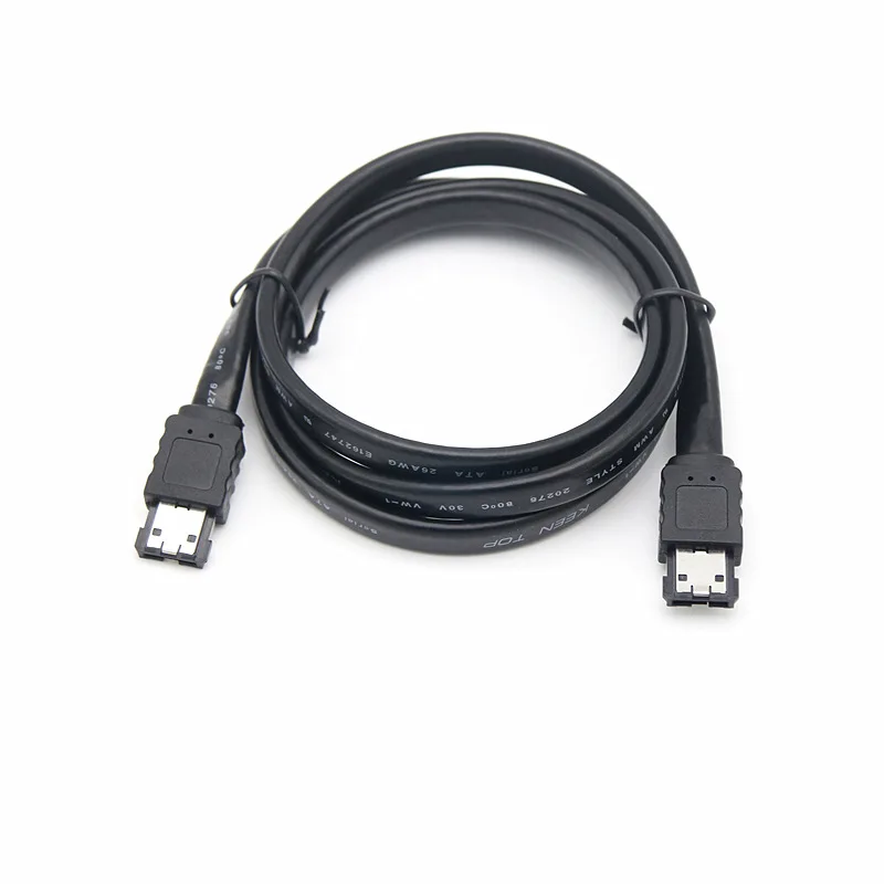 ESATA to ESATA External HDD Data Cable Laptop ESATA Male to Male Plug Convert Cord Notebook Hard Drive Pure Copper Shield Wire