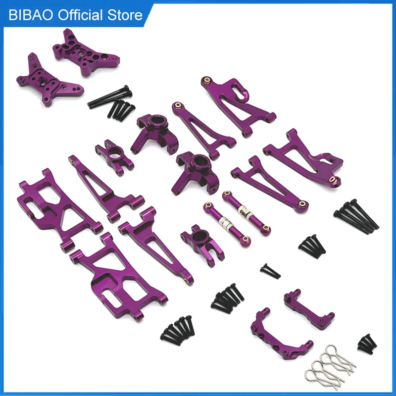 MJX1/14 14209 14210 Remote Control Car Parts Metal Upgrade Wearing Parts Set Swing Arm Bracket Steering Cup