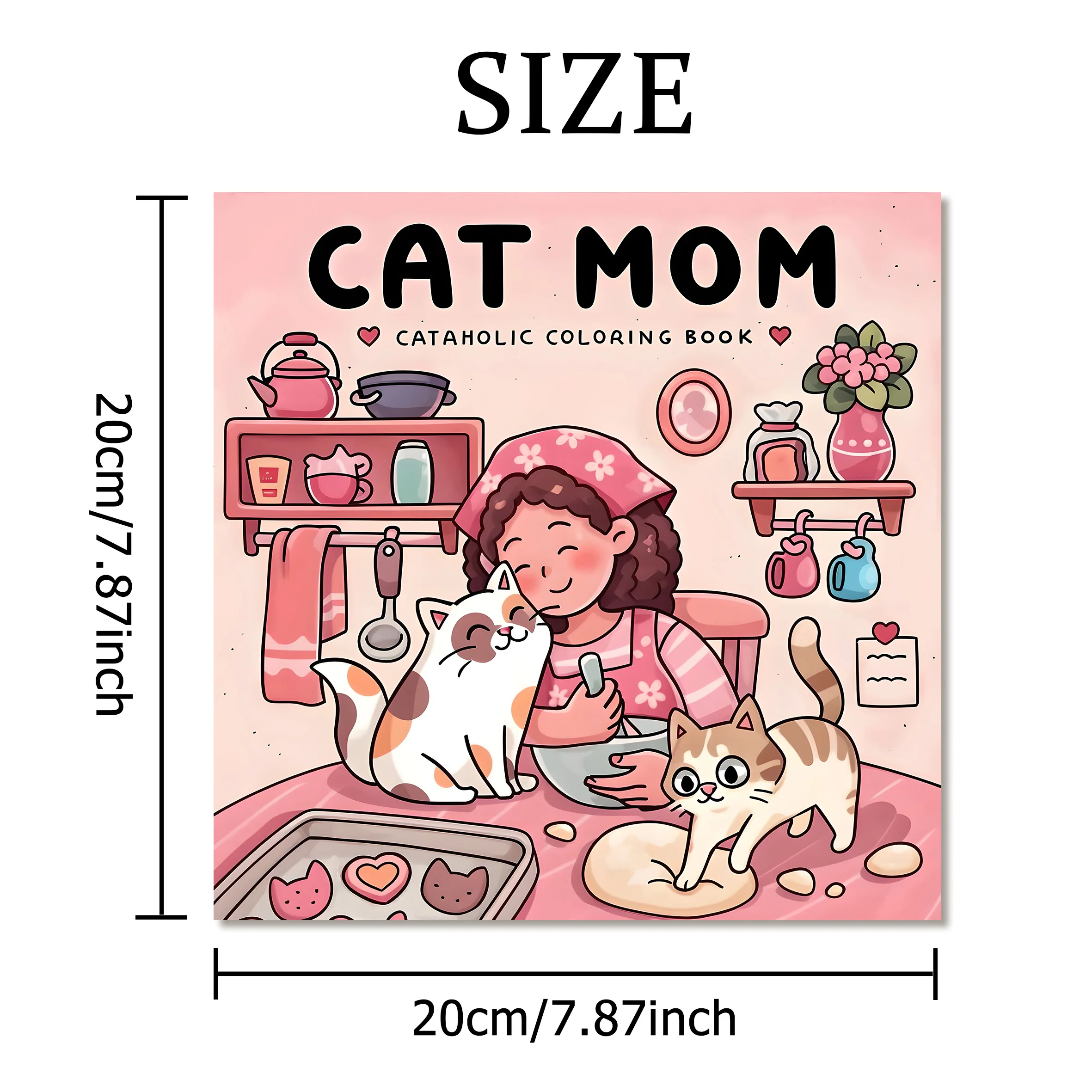 CAT MOM: Coloring Book for Adults Featuring Cute Cozy Daily Activities for Relaxation (Cozy Spaces Coloring)