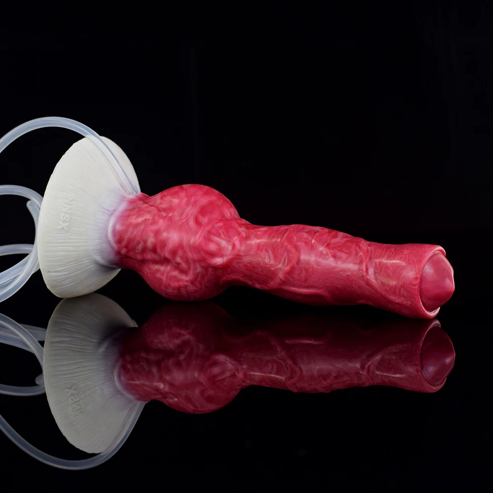 NYOTA Monster Squiritng Dog Dildo For Women Men Adult Sex Toy Butt Plug Anal Dilator Silicone Knot Dildos Ejaculating Stimulator