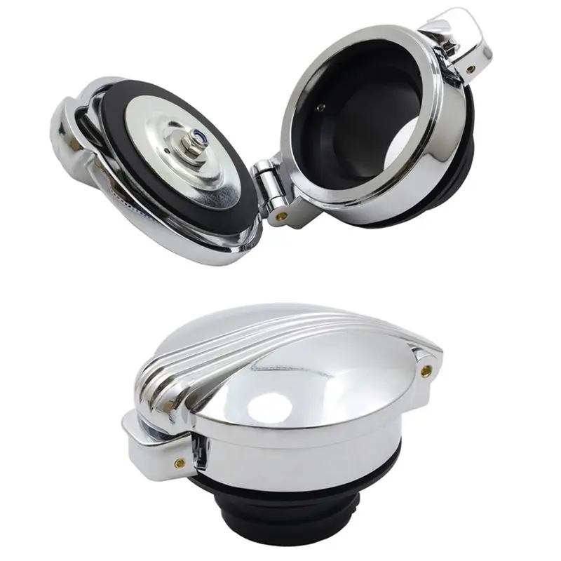 Ingenious-Motorcycle Fuel Tank Cap Oil Cap Classic Retro Keyless Open For Sportster XL883 XL1200 DYNA Motorcycle Oil Cap