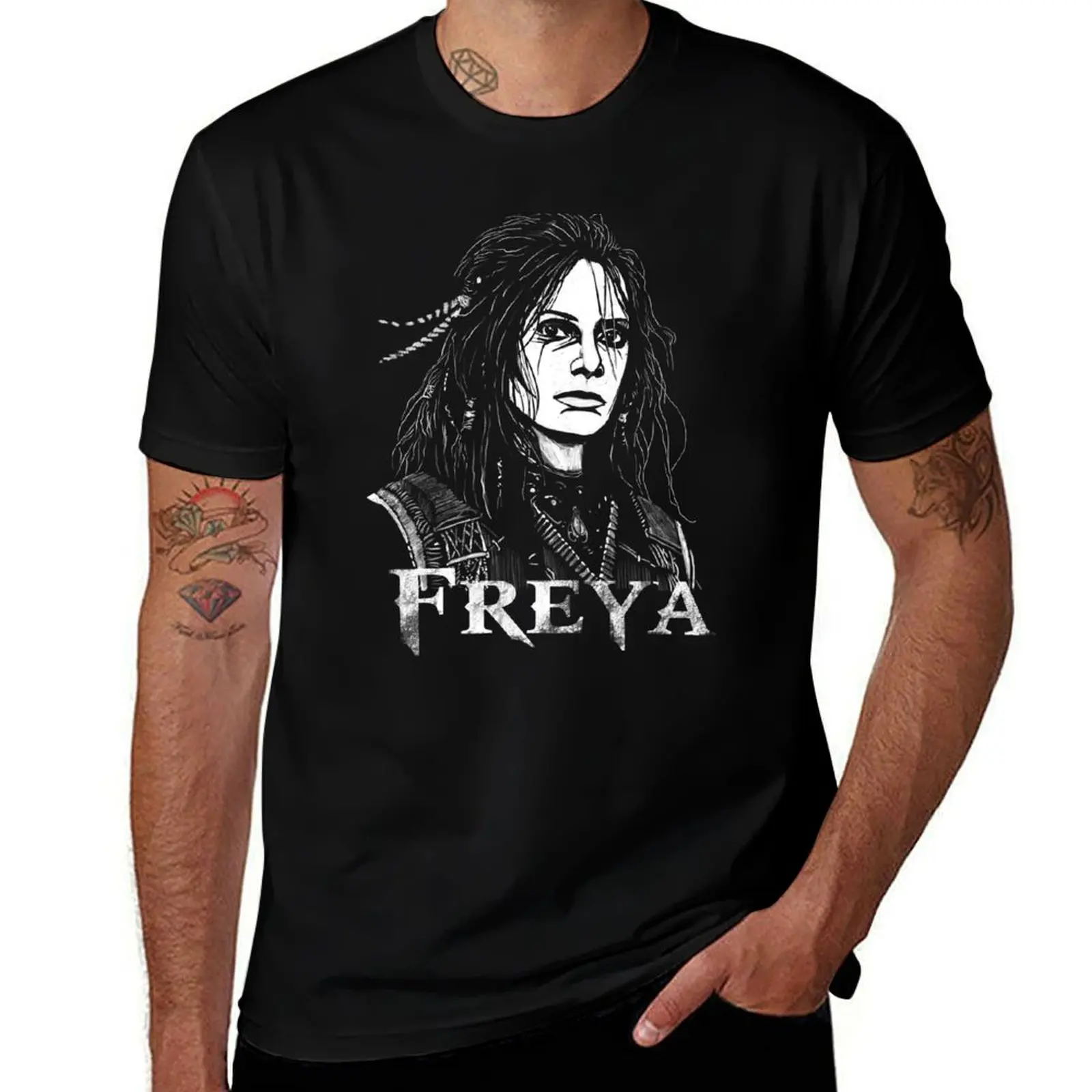 Freya the Goddess of love fertility T-Shirt Daily Work Short Sleeve Top T-Shirt