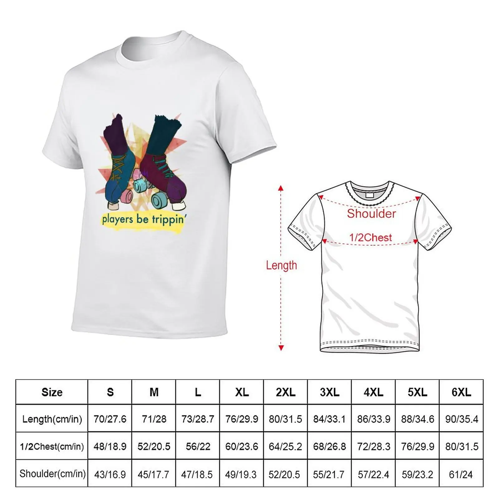 Players Be Trippin’, Roller Derby T-Shirt plus size tops customs mens t shirt