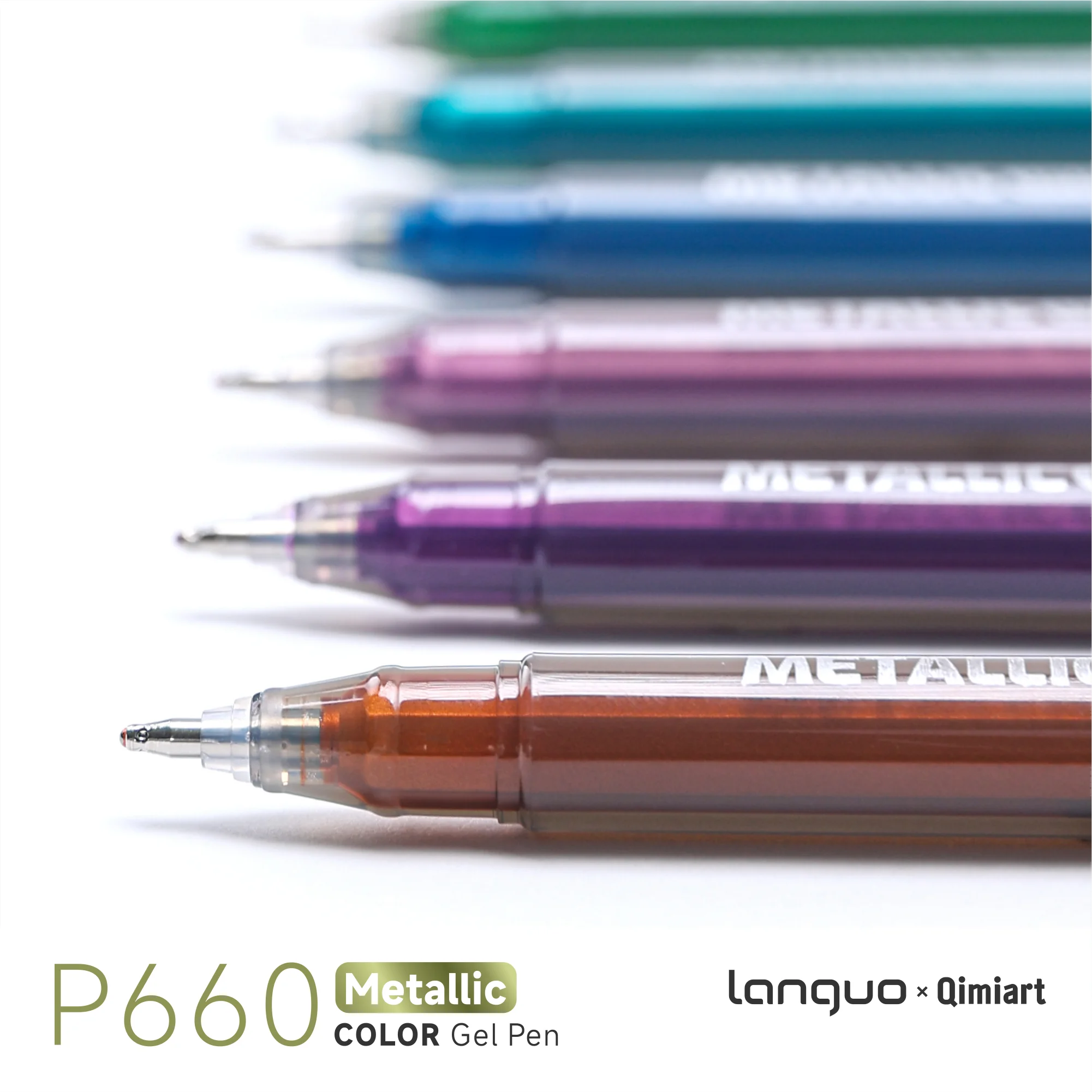Languo 3D Dreidimensionaler 48-Farben Metallic-Malstift mit 1. 0-mm-Spitze aus Edelstahl, stabiler und gleichmäßigere Tintenausgabe, metallische Glanztextur, stärkere Farbdeckung, geeignet für verschiedene Materialien, wasserfest und lichtbeständig, sehr satte Farben, erfüllt mehrere Zeichnungsbedürfnisse, geeignet zum Zeichnen, Schreiben, Markieren, DIY... Nagelkunst, Glas, Keramik – Detail 11