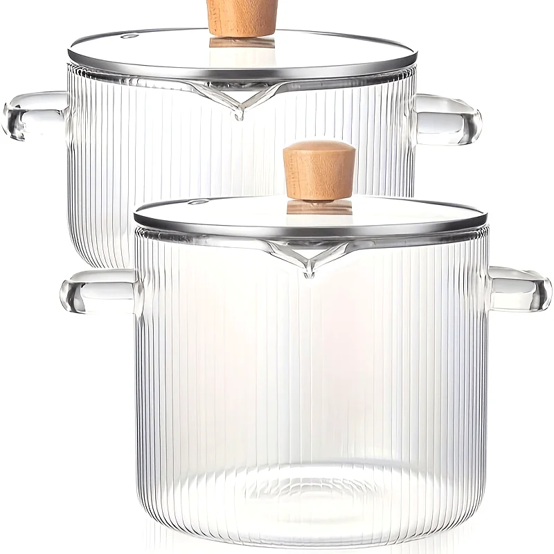 

Safe for Stovetop Use, Can Be Cleaned in a Dishwasher, Resistant to Heat, Made of Borosilicate Glass, Ideal for Soups, Milk, Baby Food, Noodles, And More - a Favored Option for Both Home And Hospitality Settings.