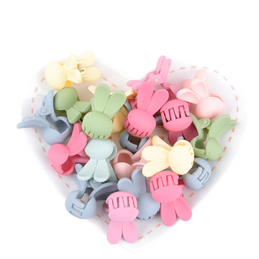

30Pcs Rabbit Mini Hair Claw Clips Cute Baby Girl Accessories Random Colors Princess Ornament Baby Girl Hair Accessories