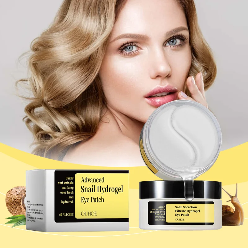 

Snail Essence Eye Mask Hydrating Eye Skin Moisturizing Firming Rejuvenating Anti-Wrinkle Eye Mask For Nourishing Care