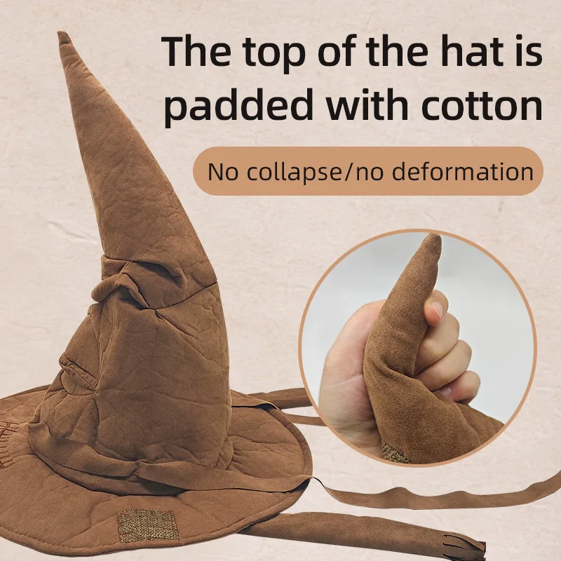 Fashion Movies Witch Wizard Hat Potters Sorting Hat Halloween Party Props Dress Up Witch Hat Men Cosplay Costume Accessories