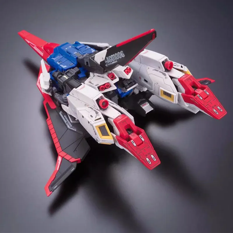 Bandai Gundam Modèle Kit RG 1/144 MSZ-006 Zeta Z Gundam Anime Figurines Collection Mobile trempé Jouets pour Garçons Cadeaux