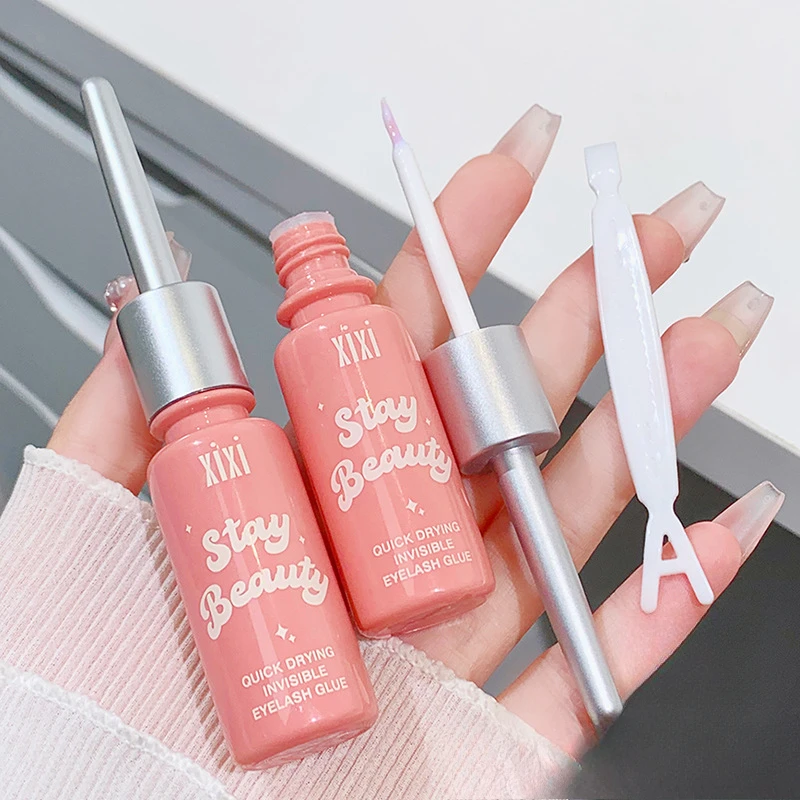 Cola forte para cílios, à prova d'água, secagem rápida, extensão de cílios postiços, beleza transparente, à prova d'água, ferramentas profissionais de beleza