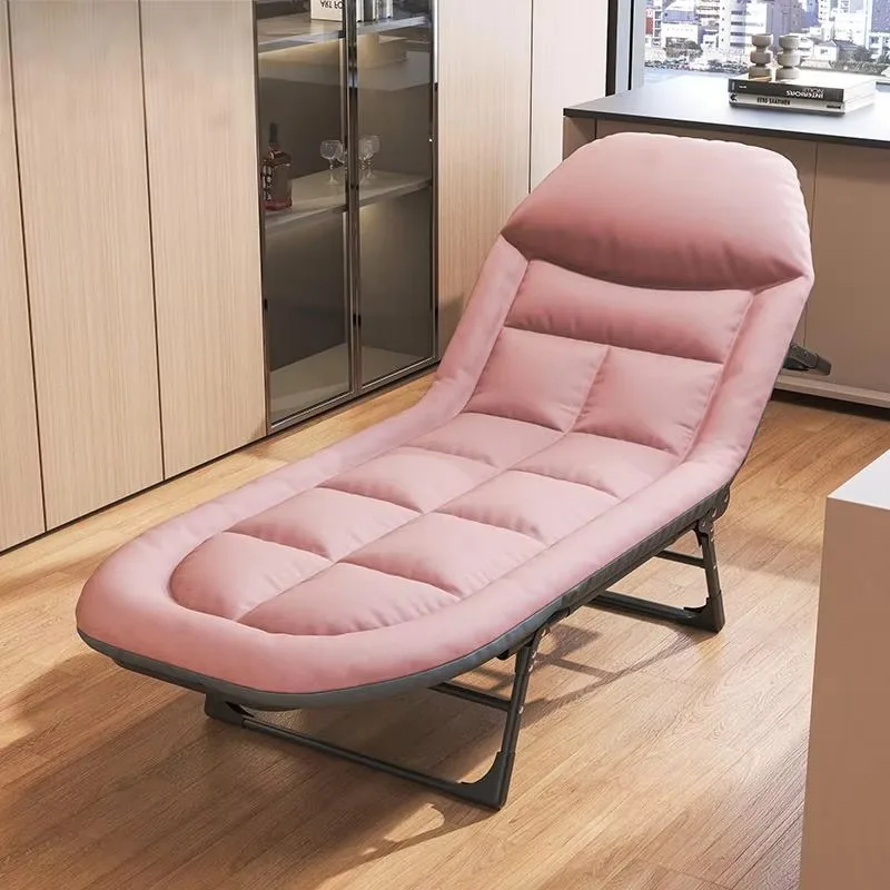 

Portable Modern Foldable Bed Multifunctional Reclining Steel Support for Office Camp Park for Lunch Break Modern Living Room