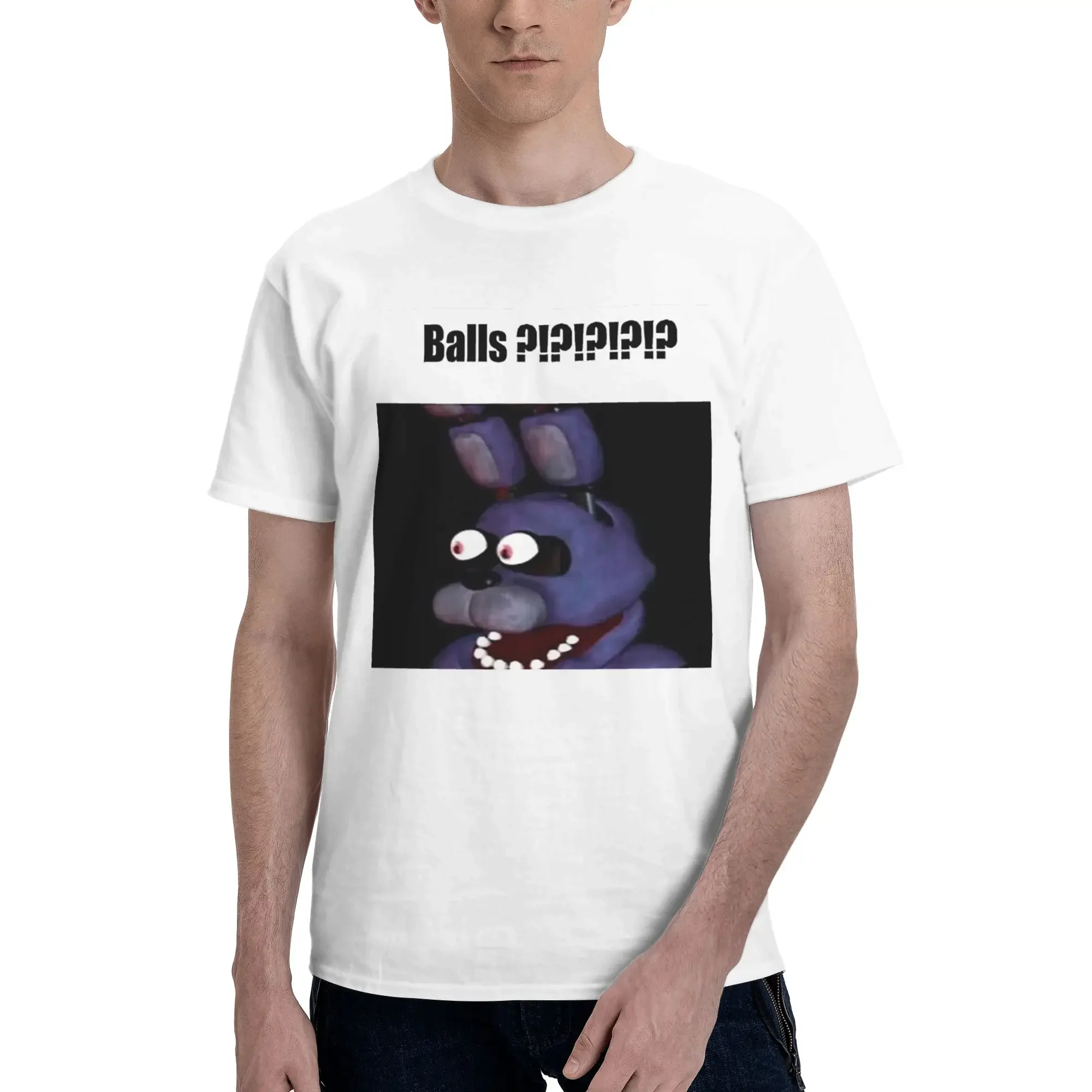 كرات فناف بوني! !!! mem الرجال تي شيرت المتضخم تي شيرت الرجال س الرقبة القطن تيز قصيرة الصيف الذكور