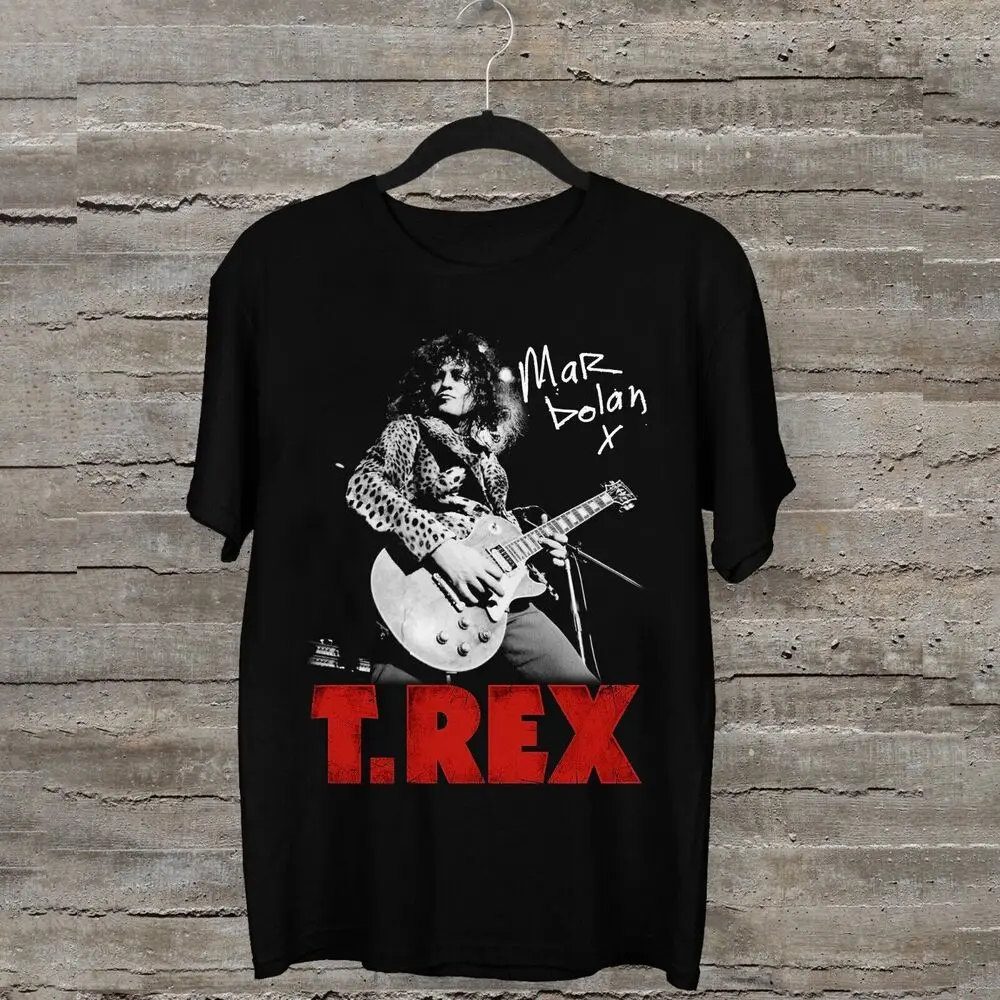 

New Rare T. Rex Band Marc Bolan T-Shirt Short Sleeve Men S-5XL Shirt