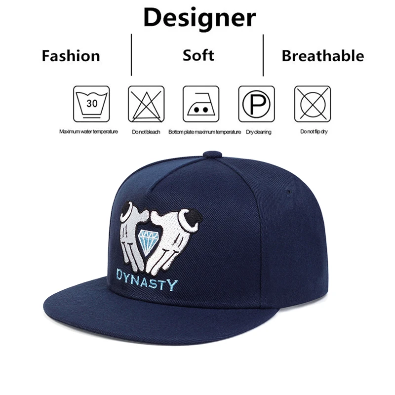 Moda unisex diamentowy haft kapelusz czapka baseballowa prosta klamra czapka typu snapback odkryty męski regulowany kapelusz kowbojski słońce