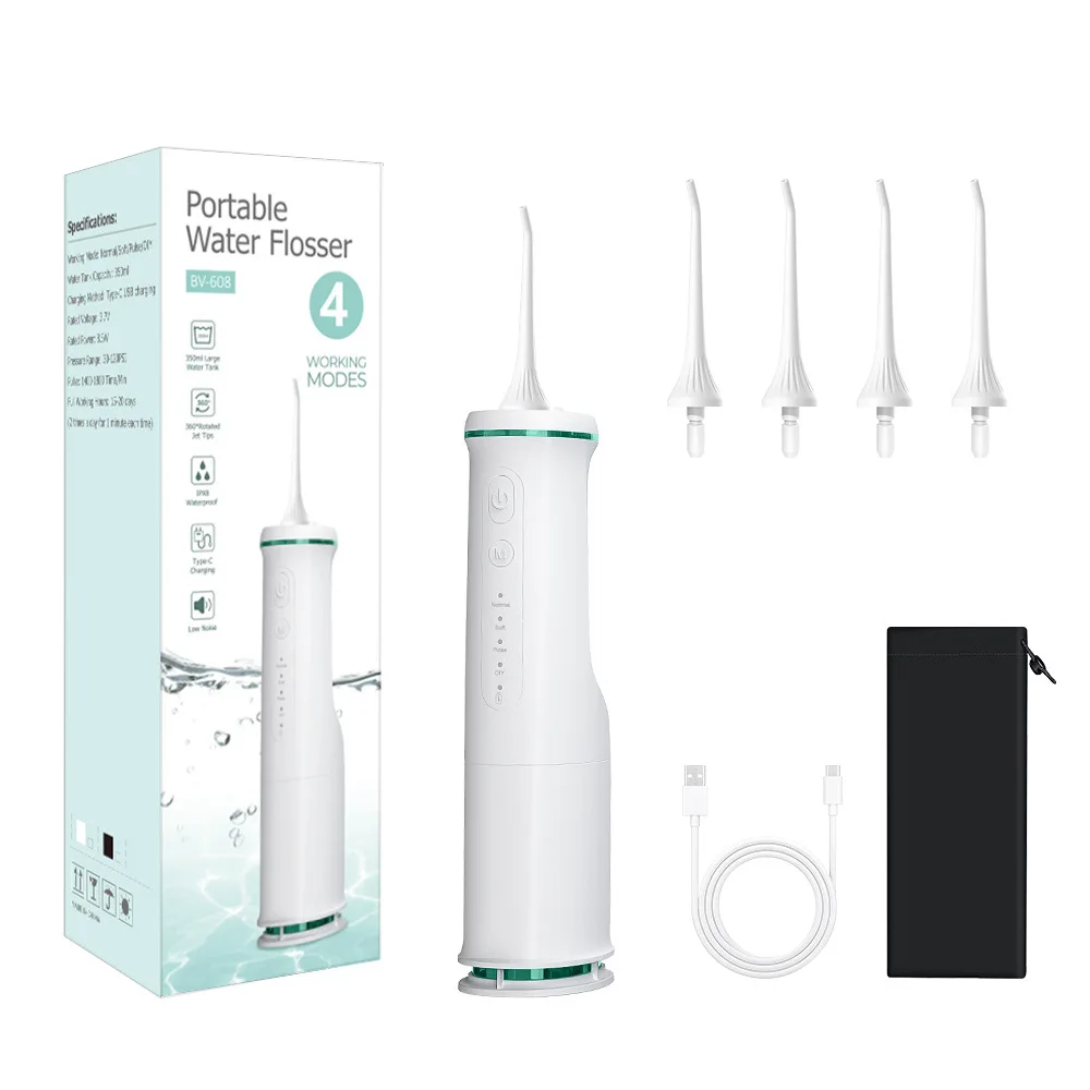 Oral Irrigator Dental Floss Portable Water Flosser Dental Water Jet Waterproof Waterpick for Teeth Cleaner