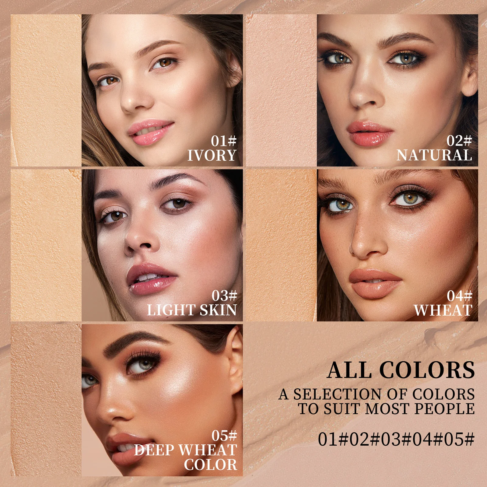 O'cheal Concealer Foundation Stick Gesichts Matte Bronzer Contouring Abdeckung Feuchtigkeitsspendende Make-Up Gesicht Creme Tragbare Mit Schwamm