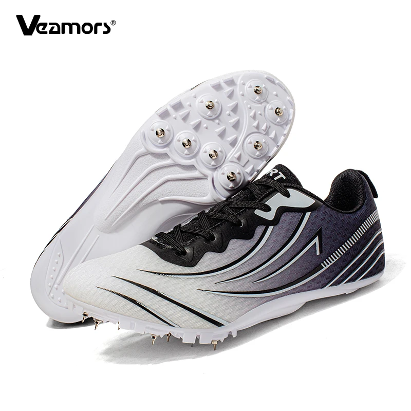 

Men Track Field Shoes 8 Spikes Running Training Sneakers Professional Sprint Race Training Sports Shoes Women Non-slip Trainers