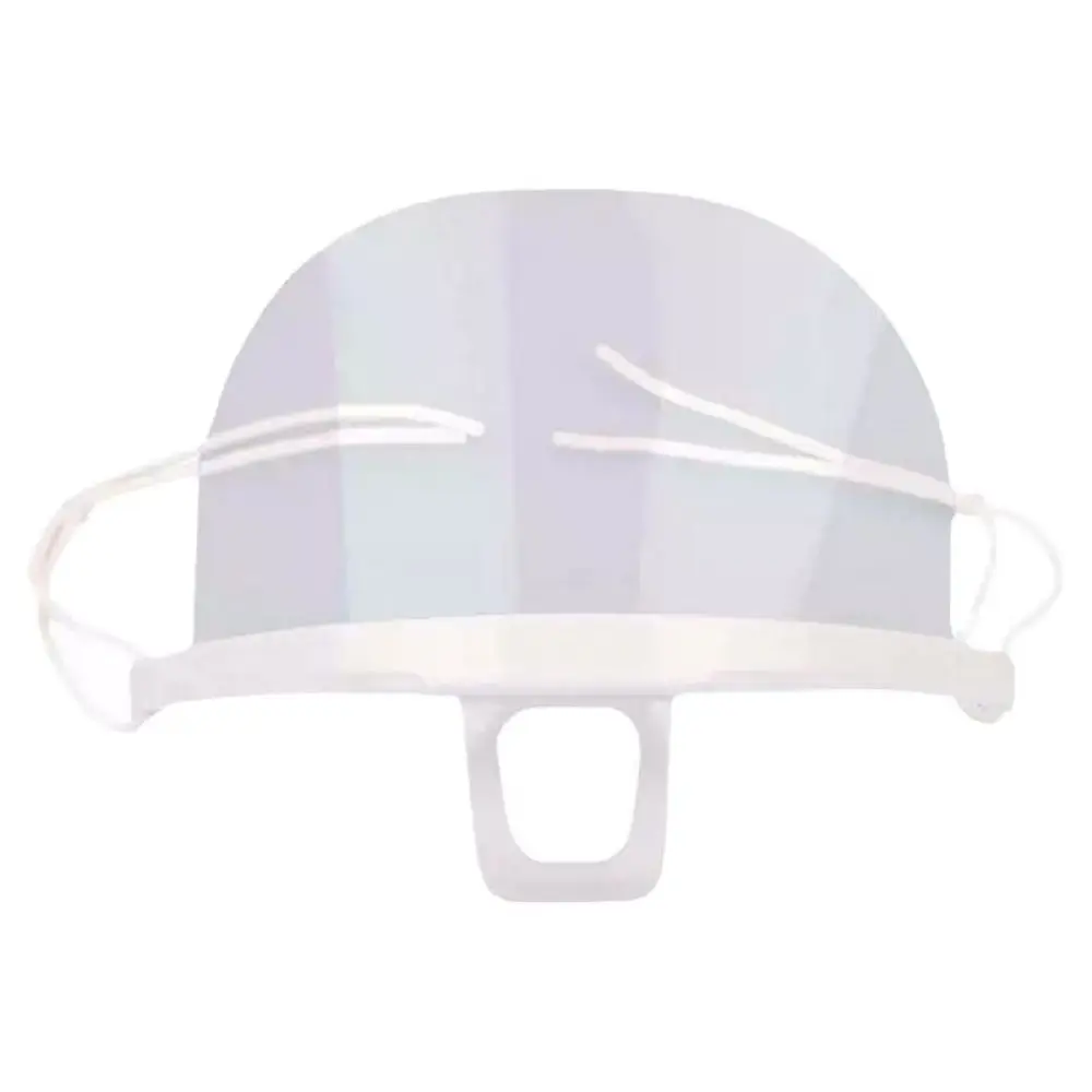 Food Grade Clear Mouth Face Shield Adjustable Ear Loop Anti Fog Transparent Visor Reusable Catering Mask for Restaurant Chef Bak