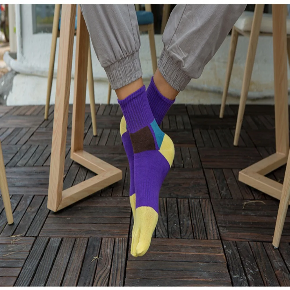 With Toes EU 38-44 Sport Anti-Bacterial Fiber Organic Cotton Sweat Socks Toe Socks Five Finger Socks Dress Socks With Toes