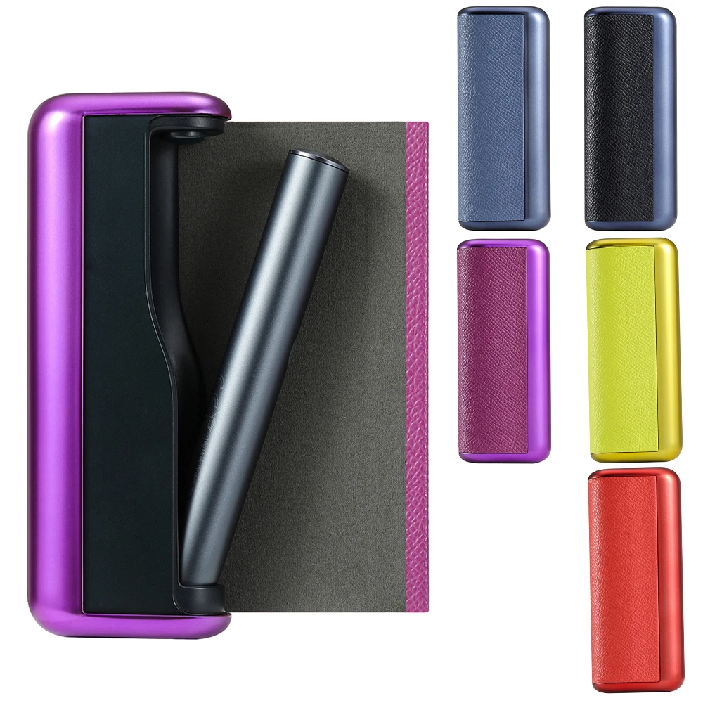 5 Colors Ring Leather Case for IQOS ILLUMA Prime Cover Bag Holder Pouch Protective for IQOS I LUMA Prime Accessories